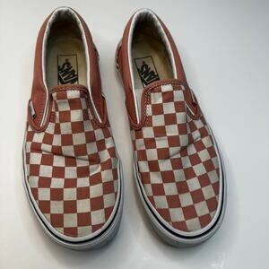 VANS Pink Checks Classic Slip On shoes